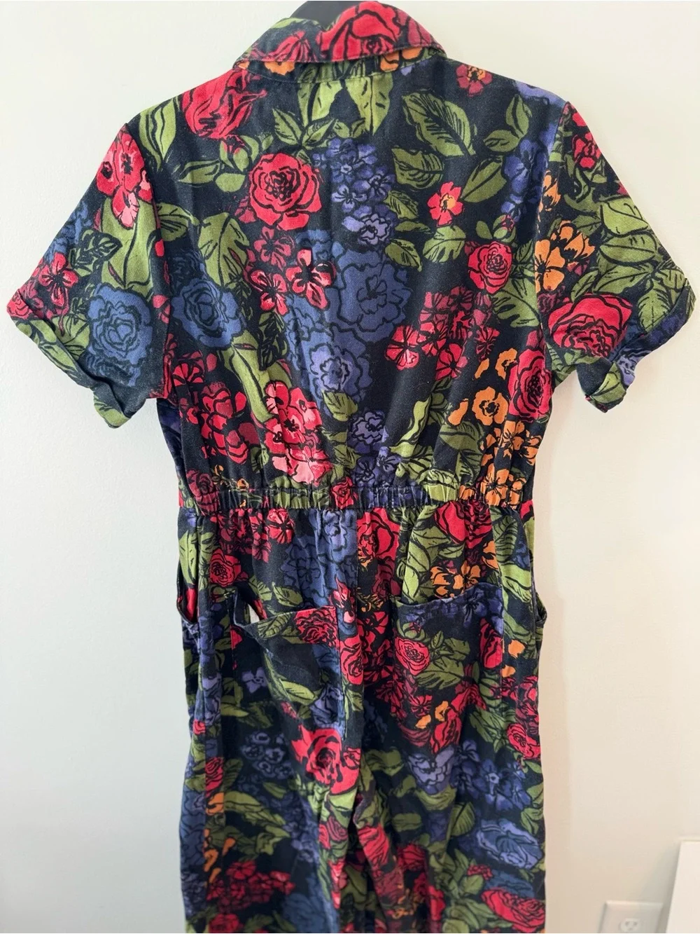 Lucy & Yak Organic Cotton Jumpsuit in Maria Print - Picture 7 of 8
